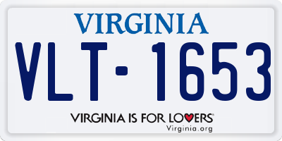VA license plate VLT1653