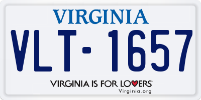 VA license plate VLT1657