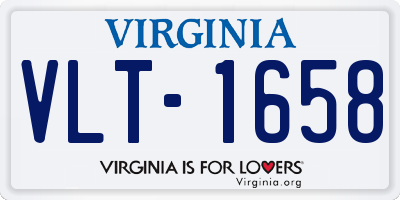 VA license plate VLT1658