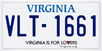 VA license plate VLT1661