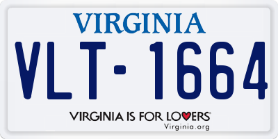 VA license plate VLT1664