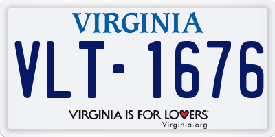 VA license plate VLT1676