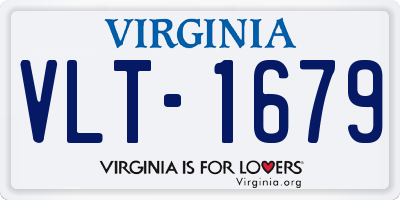 VA license plate VLT1679