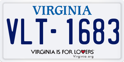 VA license plate VLT1683