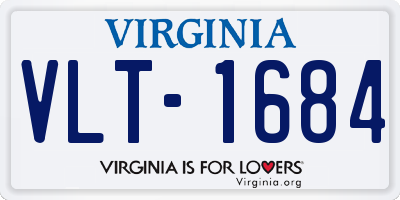 VA license plate VLT1684