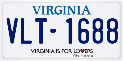 VA license plate VLT1688