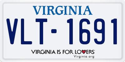 VA license plate VLT1691