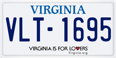 VA license plate VLT1695