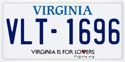VA license plate VLT1696