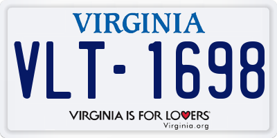 VA license plate VLT1698