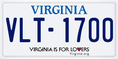 VA license plate VLT1700