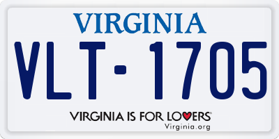 VA license plate VLT1705