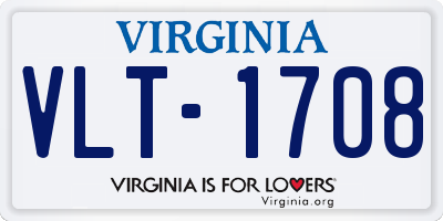 VA license plate VLT1708