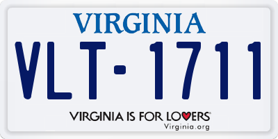 VA license plate VLT1711