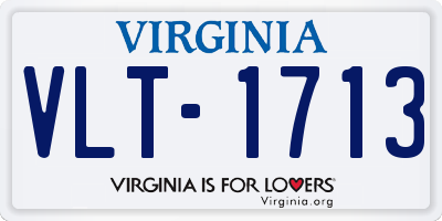 VA license plate VLT1713
