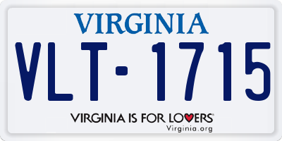 VA license plate VLT1715