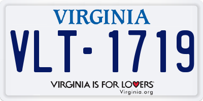 VA license plate VLT1719
