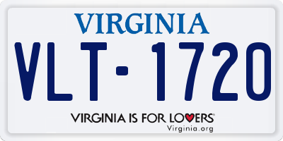 VA license plate VLT1720