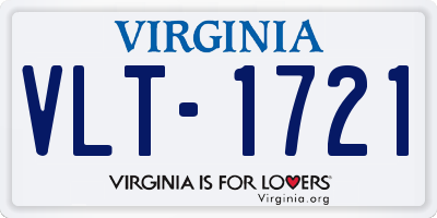 VA license plate VLT1721
