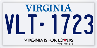 VA license plate VLT1723