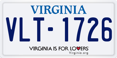 VA license plate VLT1726