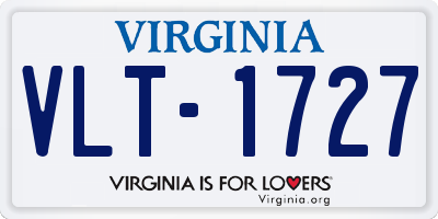 VA license plate VLT1727