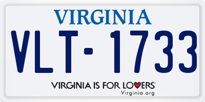 VA license plate VLT1733