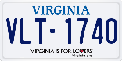 VA license plate VLT1740