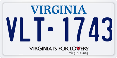 VA license plate VLT1743