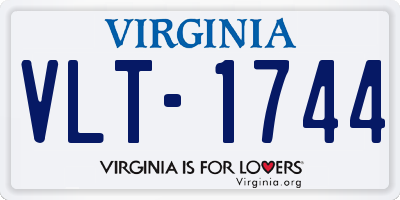 VA license plate VLT1744