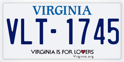 VA license plate VLT1745