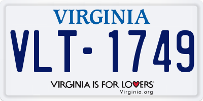VA license plate VLT1749