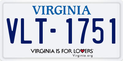 VA license plate VLT1751