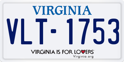VA license plate VLT1753