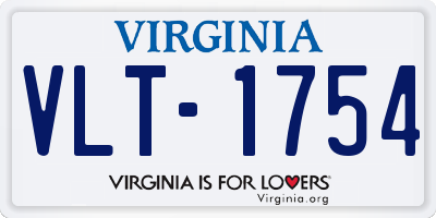 VA license plate VLT1754