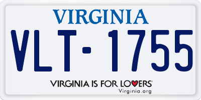 VA license plate VLT1755