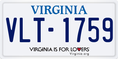 VA license plate VLT1759