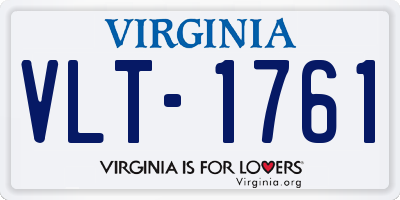 VA license plate VLT1761