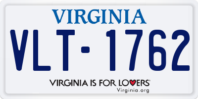VA license plate VLT1762