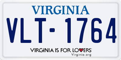 VA license plate VLT1764
