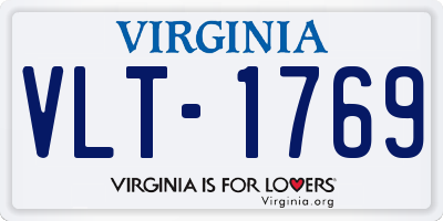VA license plate VLT1769