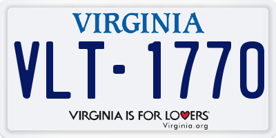 VA license plate VLT1770