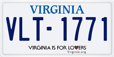 VA license plate VLT1771