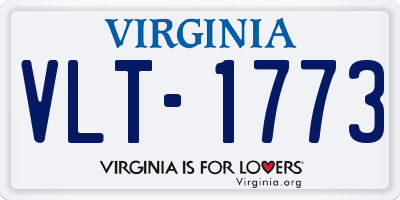 VA license plate VLT1773