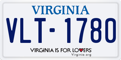 VA license plate VLT1780