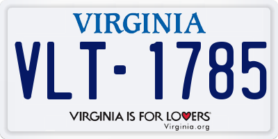 VA license plate VLT1785
