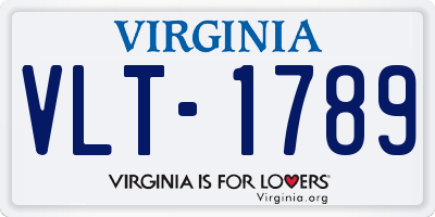 VA license plate VLT1789