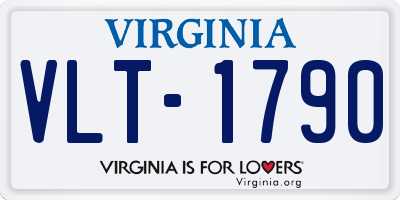 VA license plate VLT1790