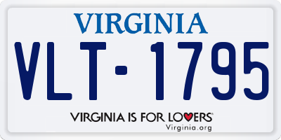 VA license plate VLT1795