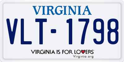 VA license plate VLT1798